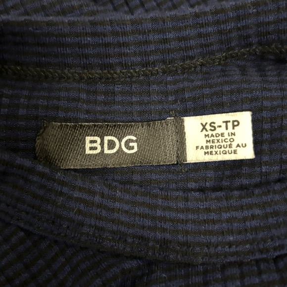 Urban Outfitters BDG Navy Blue Camper Pocket Ribbed Dress Women’s Size XS - Picture 7 of 8